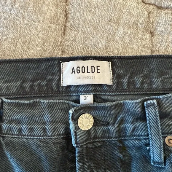 Agolde 90s Pinch Waist High Rise Straight in Hitch - Picture 2 of 6